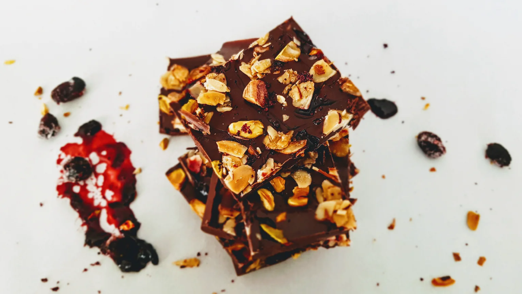Haskap Chocolate Bark