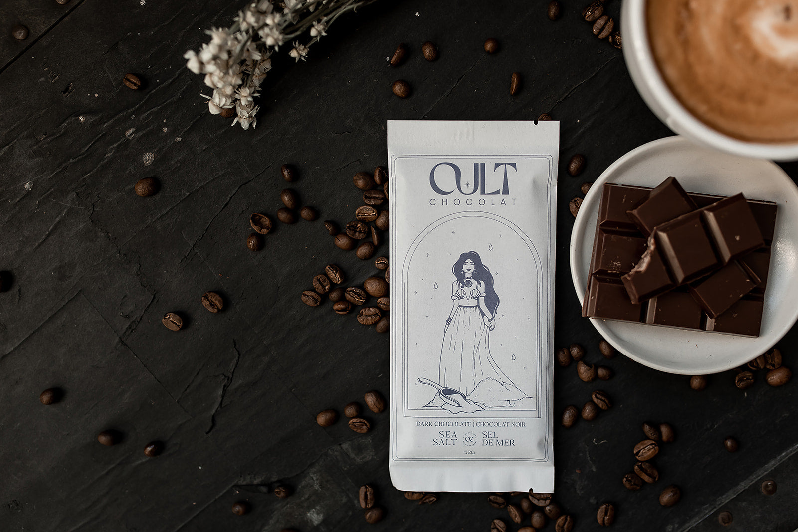 Barre de sel de mer Cult Chocolat - 67% de chocolat noir