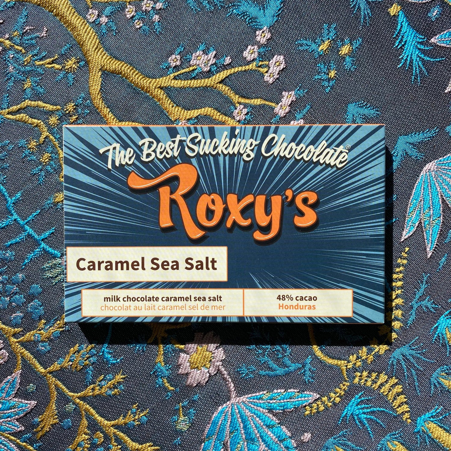Roxy’s Chocolate – Caramel Sea Salt Bar (Milk Chocolate)