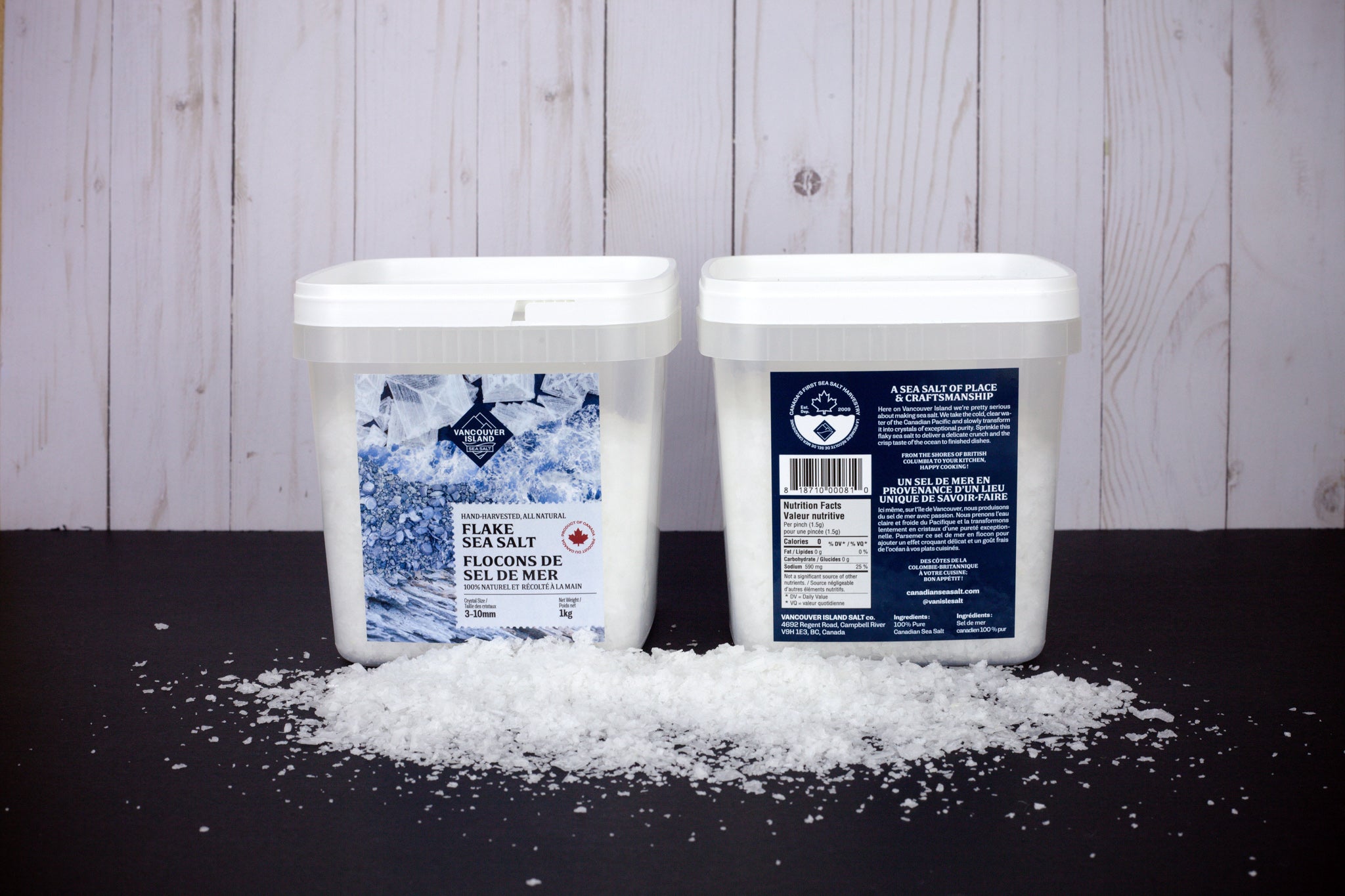 Sel de mer en flocons - Seau du chef (1 kg)