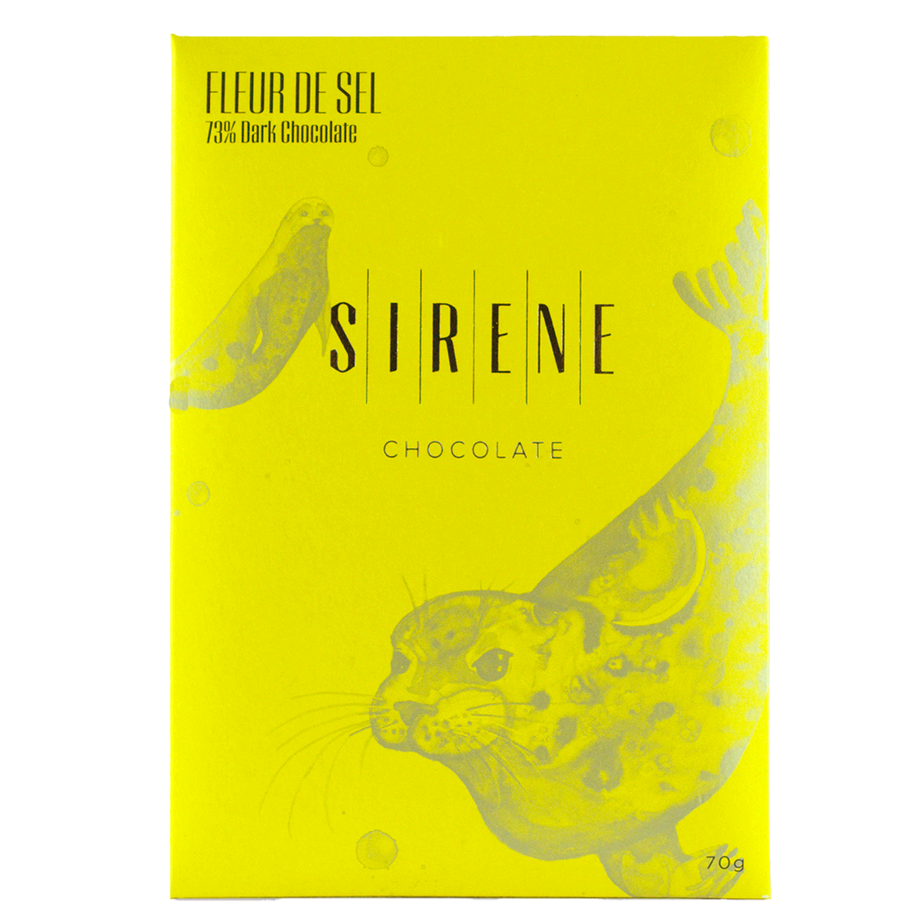 Sirene Chocolate - Fleur de Sel (73% Dark Chocolate)