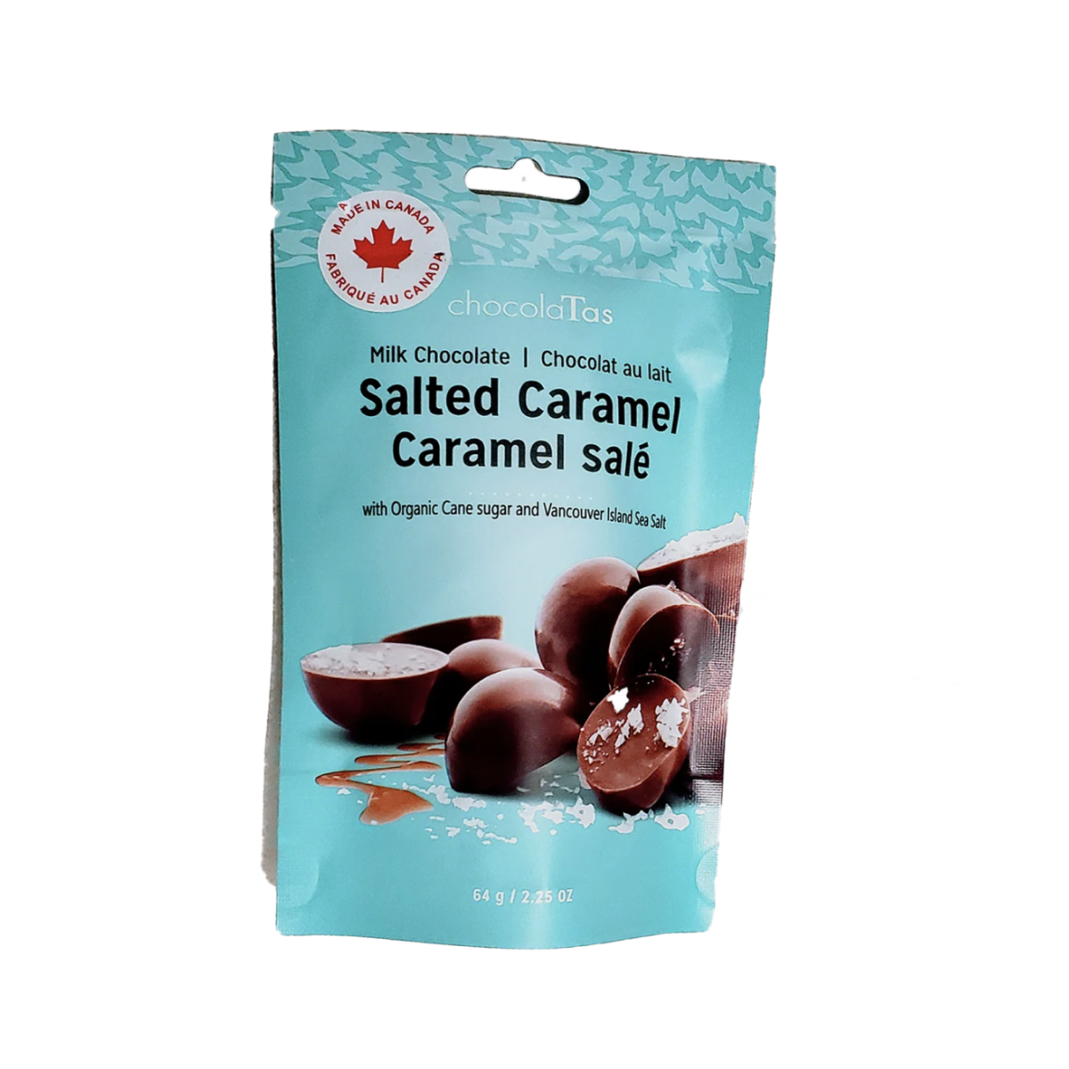 ChocolaTas Caramels salés au chocolat au lait 34%