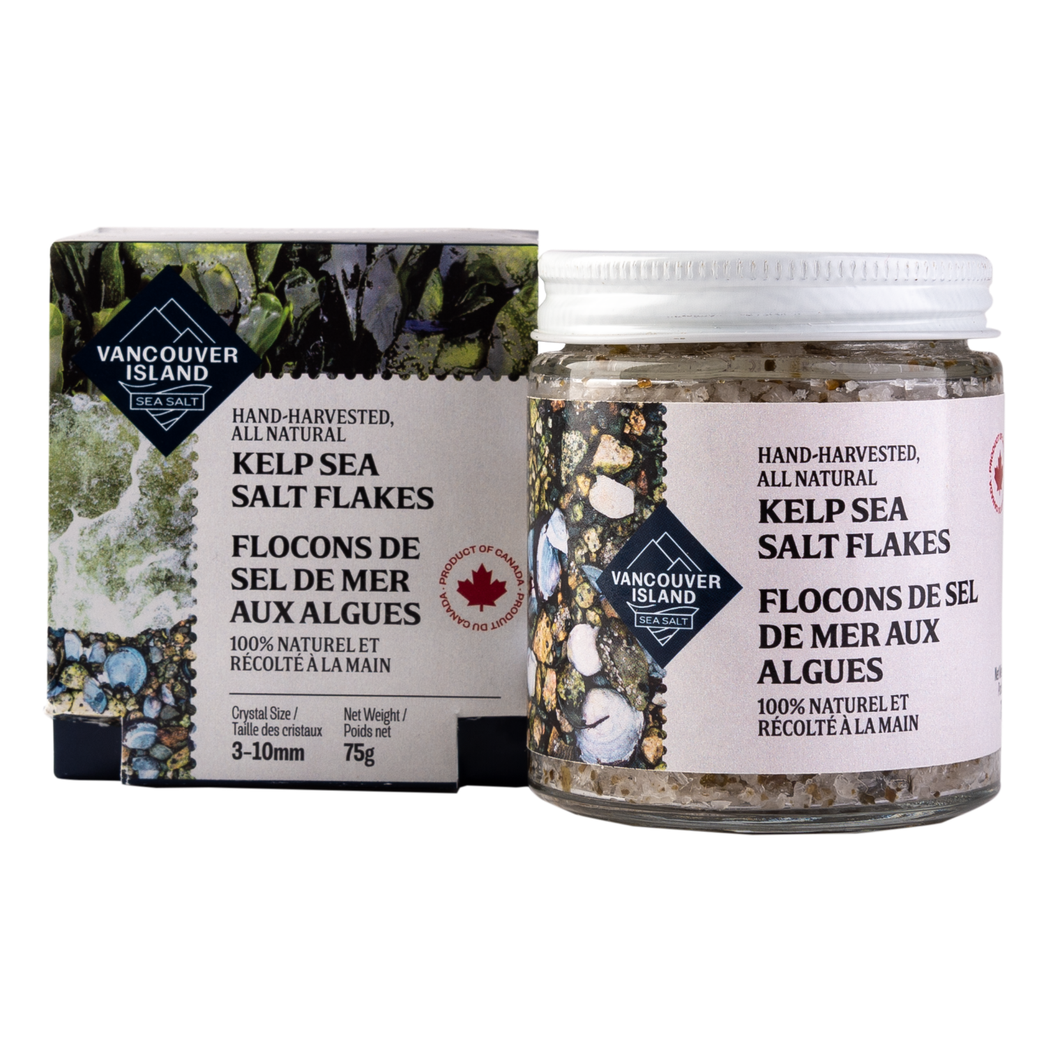 Kelp Sea Salt Flakes (75g jar)